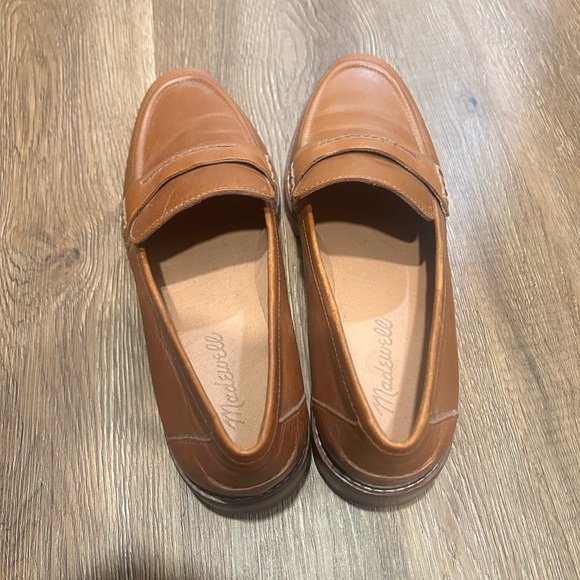 NWOT Madewell Corinne Brown Leather Loafer Size 8.5 - Picture 2 of 5